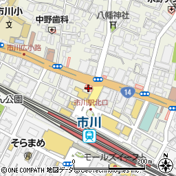 富士通オープンカレッジ市川駅前校周辺の地図
