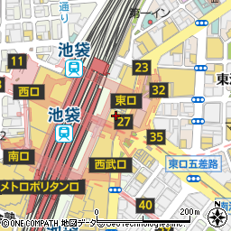 日本橋 鰻 伊勢定 池袋西武店周辺の地図