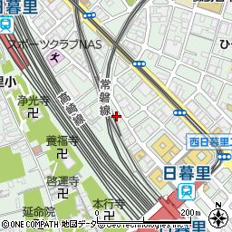 赤門会日本語学校日暮里校周辺の地図