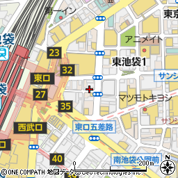 東京都豊島区東池袋1丁目4-2周辺の地図