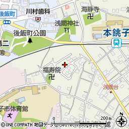 千葉県銚子市愛宕町1280-6周辺の地図