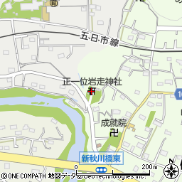 岩走神社周辺の地図