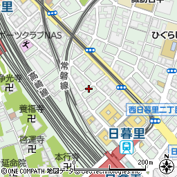 リパーク西日暮里２丁目第６駐車場周辺の地図