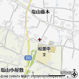 山梨県甲州市塩山藤木2015周辺の地図