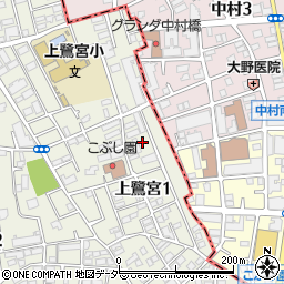 東京都中野区上鷺宮1丁目15周辺の地図