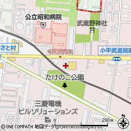 タイムズ花小金井６丁目駐車場周辺の地図