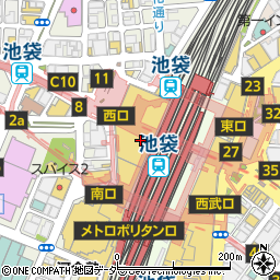 ダナキャラン化粧品コーナー池袋東武店周辺の地図