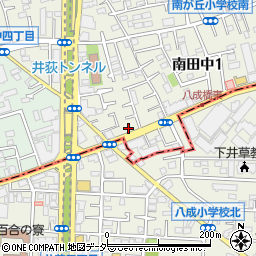 タイムズ南田中平井第３駐車場周辺の地図