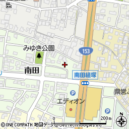 長野県駒ヶ根市南田3周辺の地図