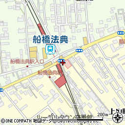 みずほ銀行船橋法典駅前 ＡＴＭ周辺の地図