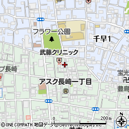 キャラ椎名町駐車場周辺の地図