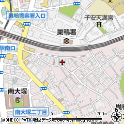 東京都豊島区南大塚1丁目57周辺の地図