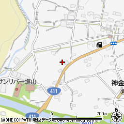 山梨県甲州市塩山下小田原382-1周辺の地図