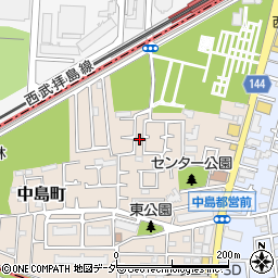 東京都小平市中島町15-21周辺の地図