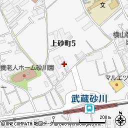 ＭＡＣ武蔵砂川コート周辺の地図