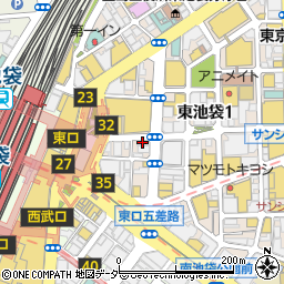 眼鏡市場池袋店周辺の地図