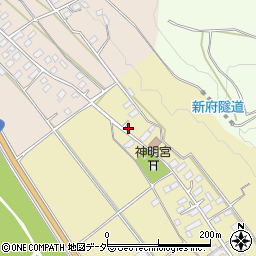 山梨県韮崎市下祖母石392周辺の地図