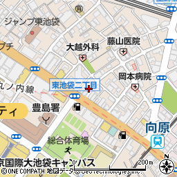 東京都豊島区東池袋2丁目20-9周辺の地図