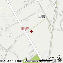 千葉県富里市七栄261-1周辺の地図