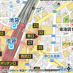 株式会社花菱　池袋シヨツピングパーク店周辺の地図