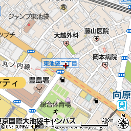東京都豊島区東池袋2丁目20-4周辺の地図