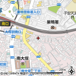 東京都豊島区南大塚1丁目54周辺の地図