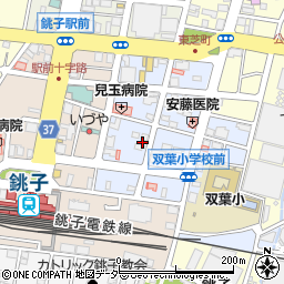 千葉県銚子市東芝町周辺の地図