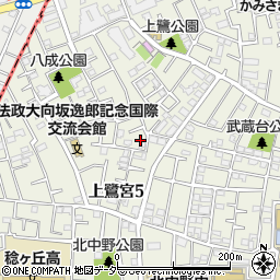 東京都中野区上鷺宮5丁目周辺の地図