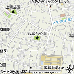 武蔵台公園周辺の地図