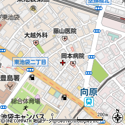 東京都豊島区東池袋2丁目9-12周辺の地図