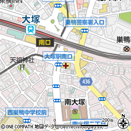 バーガーキング 大塚駅南口店周辺の地図