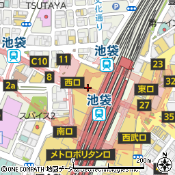 Ｔａｂｉｏ東武池袋店周辺の地図