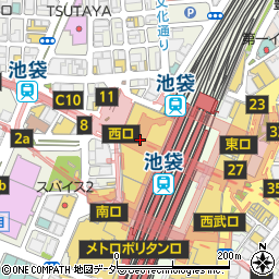 ティファニー池袋東武店周辺の地図