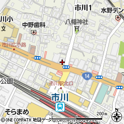 三井住友銀行市川支店 ＡＴＭ周辺の地図