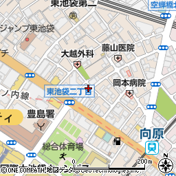 東京都豊島区東池袋2丁目20-8周辺の地図