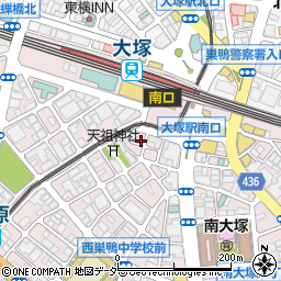 DJ CLUB &イベント XZONE エックスゾーン 大塚駅前周辺の地図