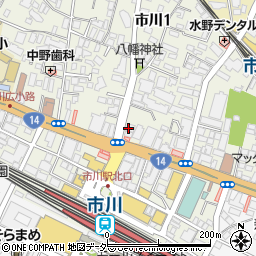 ａｕショップ市川周辺の地図