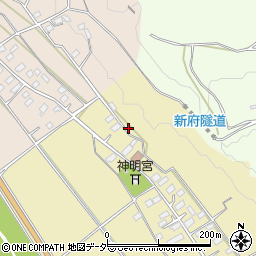 山梨県韮崎市下祖母石2410周辺の地図