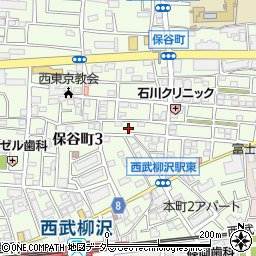 東京都西東京市保谷町3丁目5-16周辺の地図
