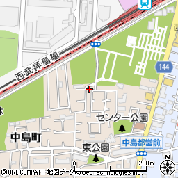 東京都小平市中島町15-17周辺の地図