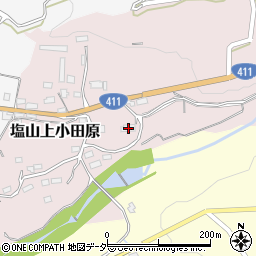 山梨県甲州市塩山上小田原376周辺の地図