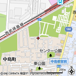 東京都小平市中島町15-16周辺の地図
