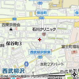 東京都西東京市保谷町3丁目5-8周辺の地図