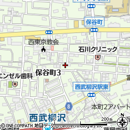 東京都西東京市保谷町3丁目5-2周辺の地図