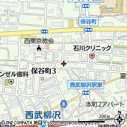 東京都西東京市保谷町3丁目5-3周辺の地図