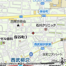 東京都西東京市保谷町3丁目5-4周辺の地図