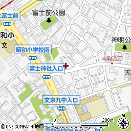 東京都文京区本駒込5丁目8-2周辺の地図