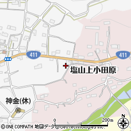 山梨県甲州市塩山下小田原135周辺の地図