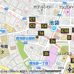 フィーバー　池袋西口店周辺の地図