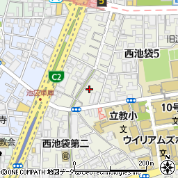 東京都豊島区西池袋5丁目22周辺の地図